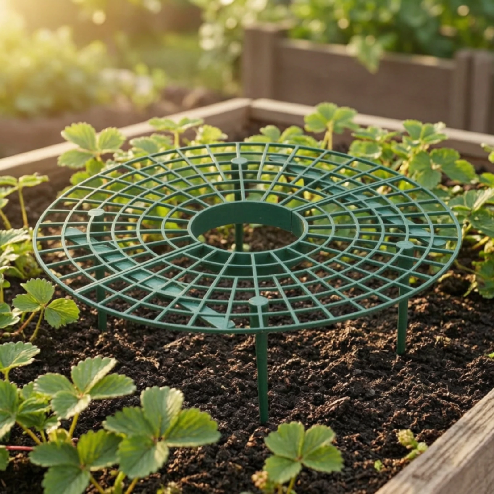 Strawberry Growing Rack Keeps Berries Away from Ground Strawberry Growing Frame Fruit Plant Holder Promotes Air Circulation