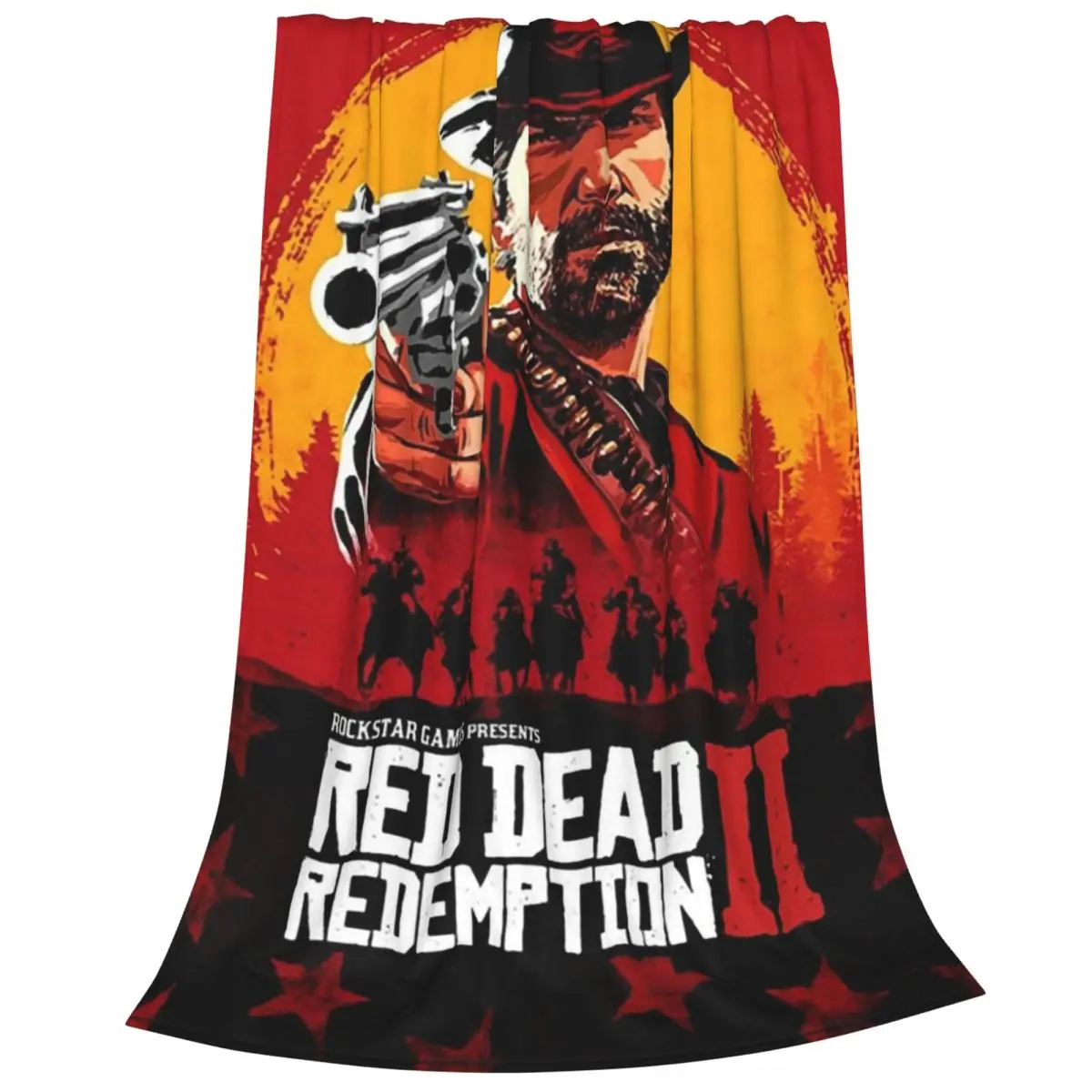 Red Dead Redemption II Rockstar Games Blanket Flannel Breathable Sofa Throw Blankets For Couch Bedding Office Throws Bedspread