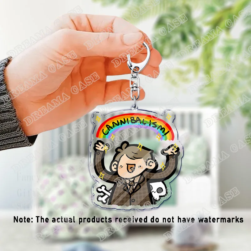 شخصية كرتونية هانيبال المفاتيح اكسسوارات حقيبة سحر لعبة سلاسل المفاتيح Keyrings مجوهرات Dottore المشجعين الأصدقاء هدية
