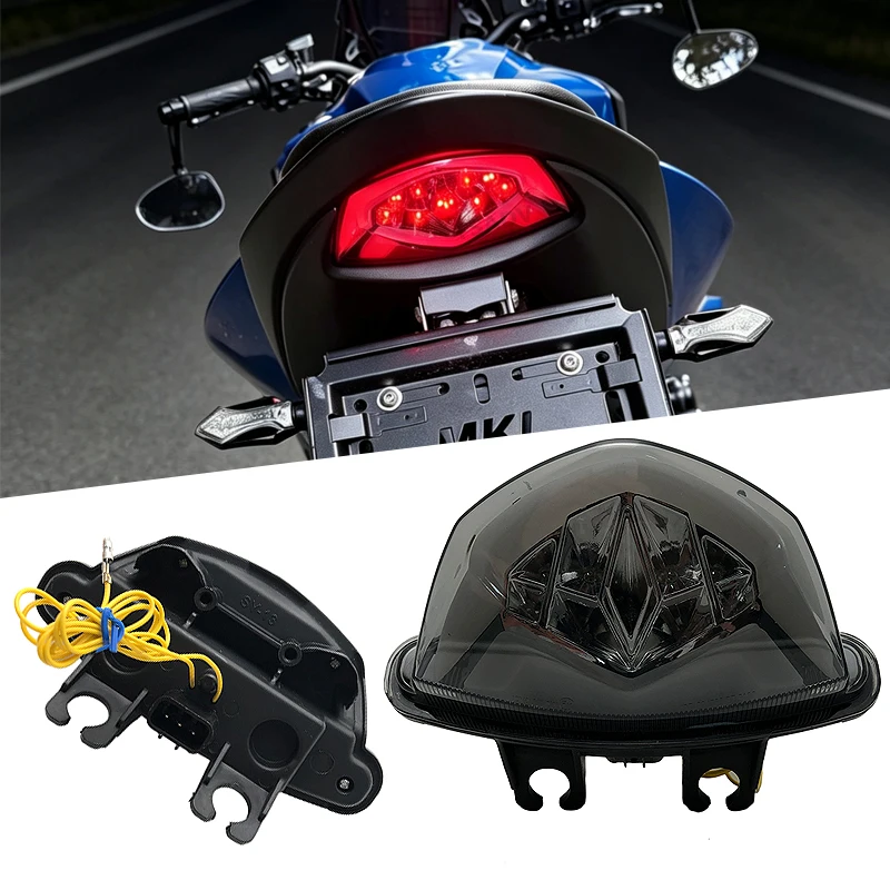 For GSX-S750 Motorcycle Rear Tail Light Brake Turn Signals Integrated LED Light For Suzuki GSXS 750 GSX S750 2017-2023 2022 2021