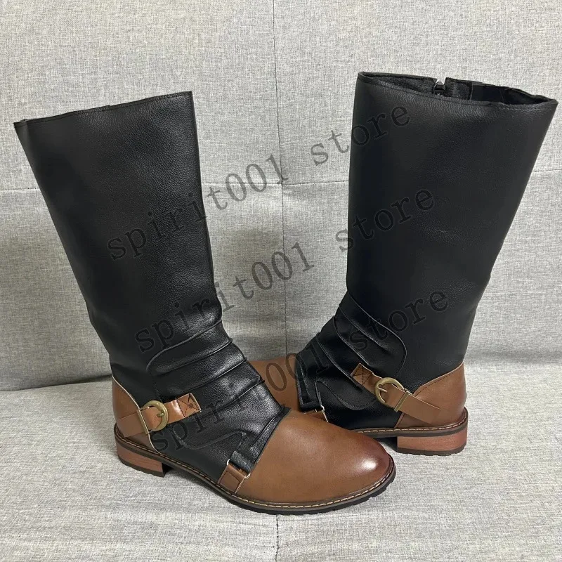 여성 남성 중세 복고풍 PU 가죽 신발 중세 발목 부츠 빅토리아 르네상스 부츠 할로윈 코스프레 신발