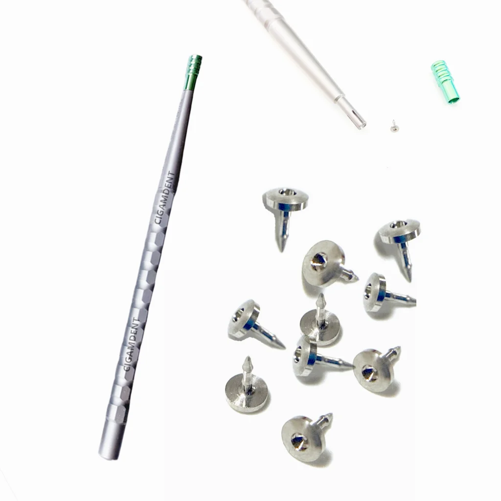 Dental Bone Tack Titanium Pins Membrane Fixation Stabilization Pin 2.5MM GBR Adaptation Driver