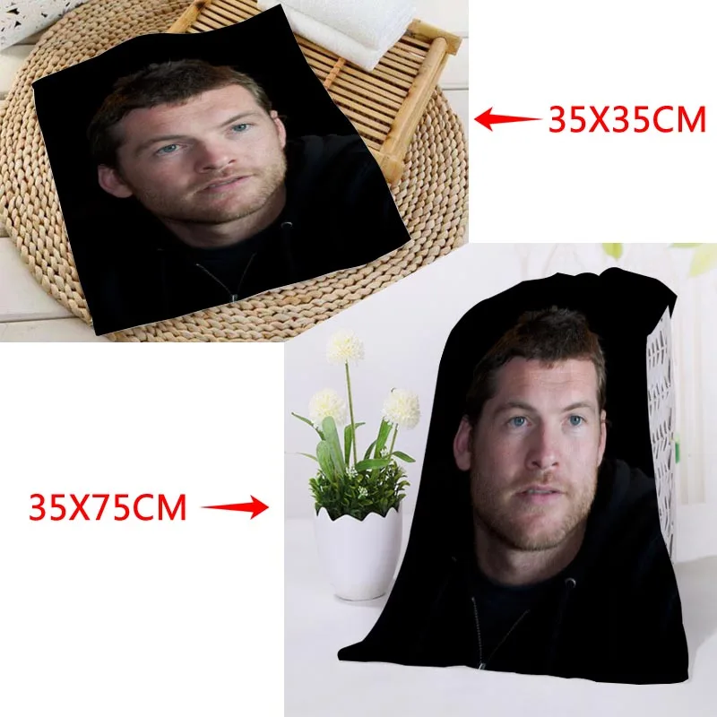 Sam Worthington Towel Microfiber Bath Towel Baech Towels Sport Drying Travel Towels 35X35cm35x75cm