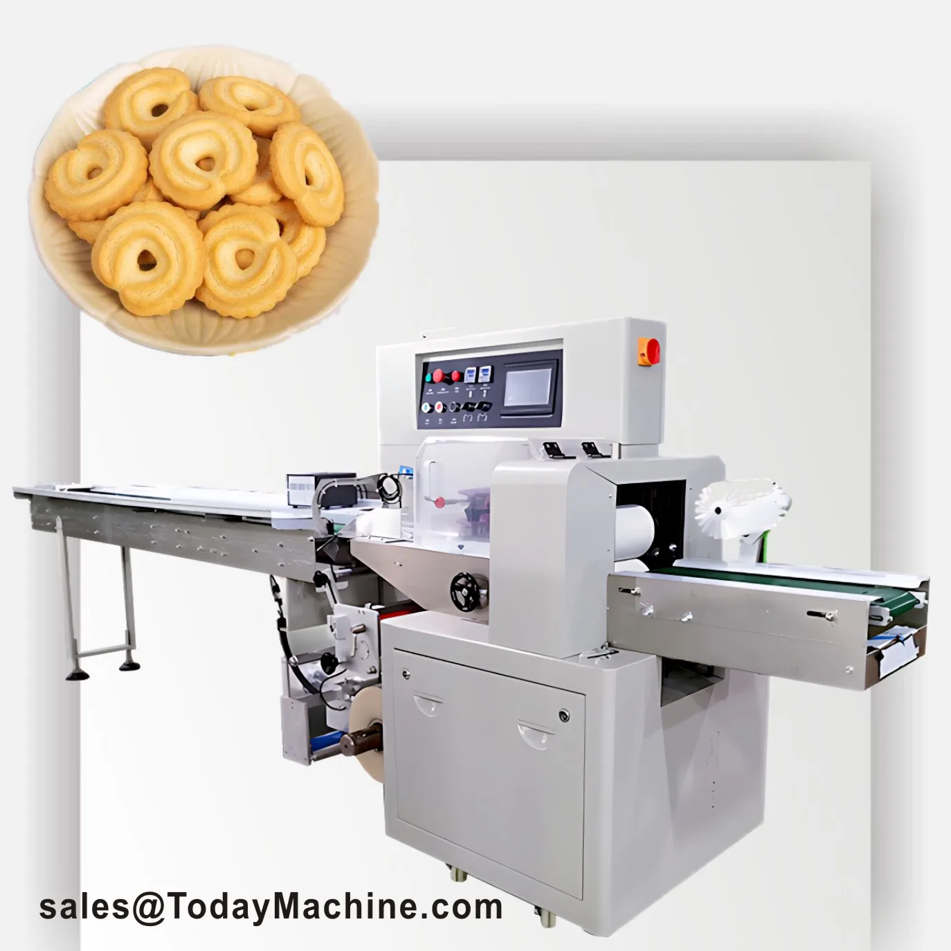Food Horizontal Packing Machine Flow Wrapper Machine High Speed Packing