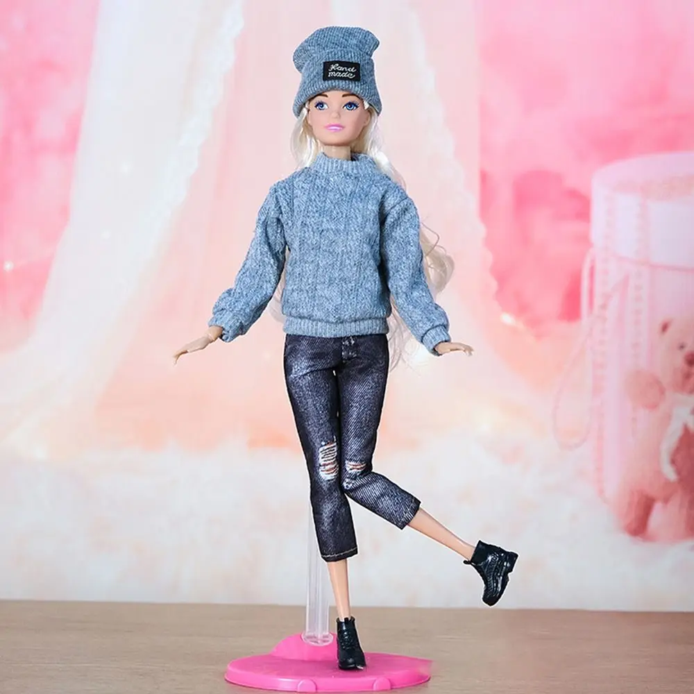 1Set 1/6 Doll Fashion Casual Clothes Hats Sweaters Pants Handmade Doll Wearing Set For 29~32 cm DIY Doll Clothes Accessories