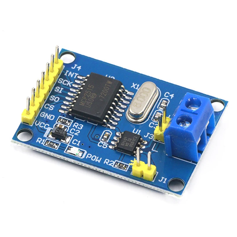 Free shipping MCP2515 CAN Bus Module TJA1050 Receiver SPI For 51 MCU ARM Controller