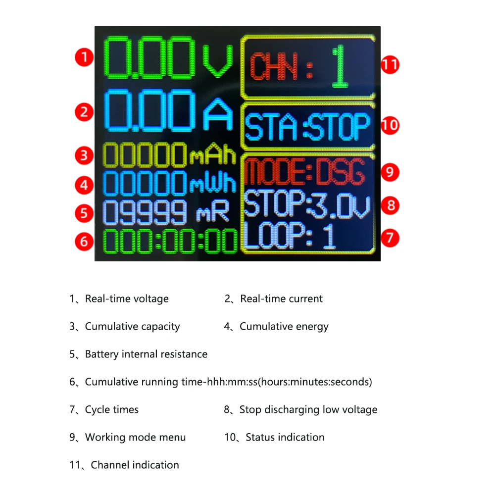 Battery Capacity Internal Resistance Tester Lithium Battery Power Detector Module 18650 Battery Test Digital Display