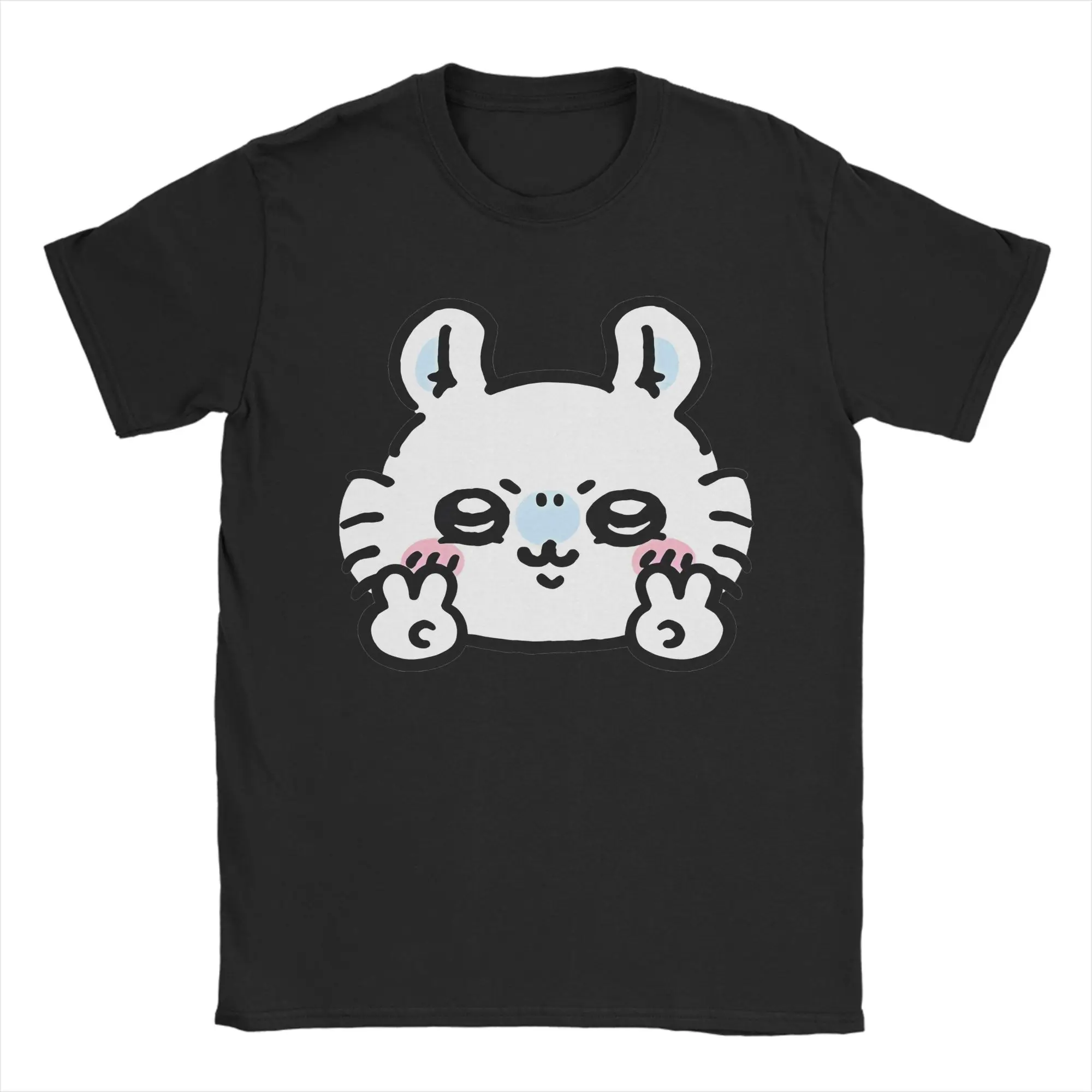 Chiikawas Momo T Shirt Men's Women's Kids Cotton Awesome T-Shirt Round Collar Tee Shirt Short Sleeve Clothing