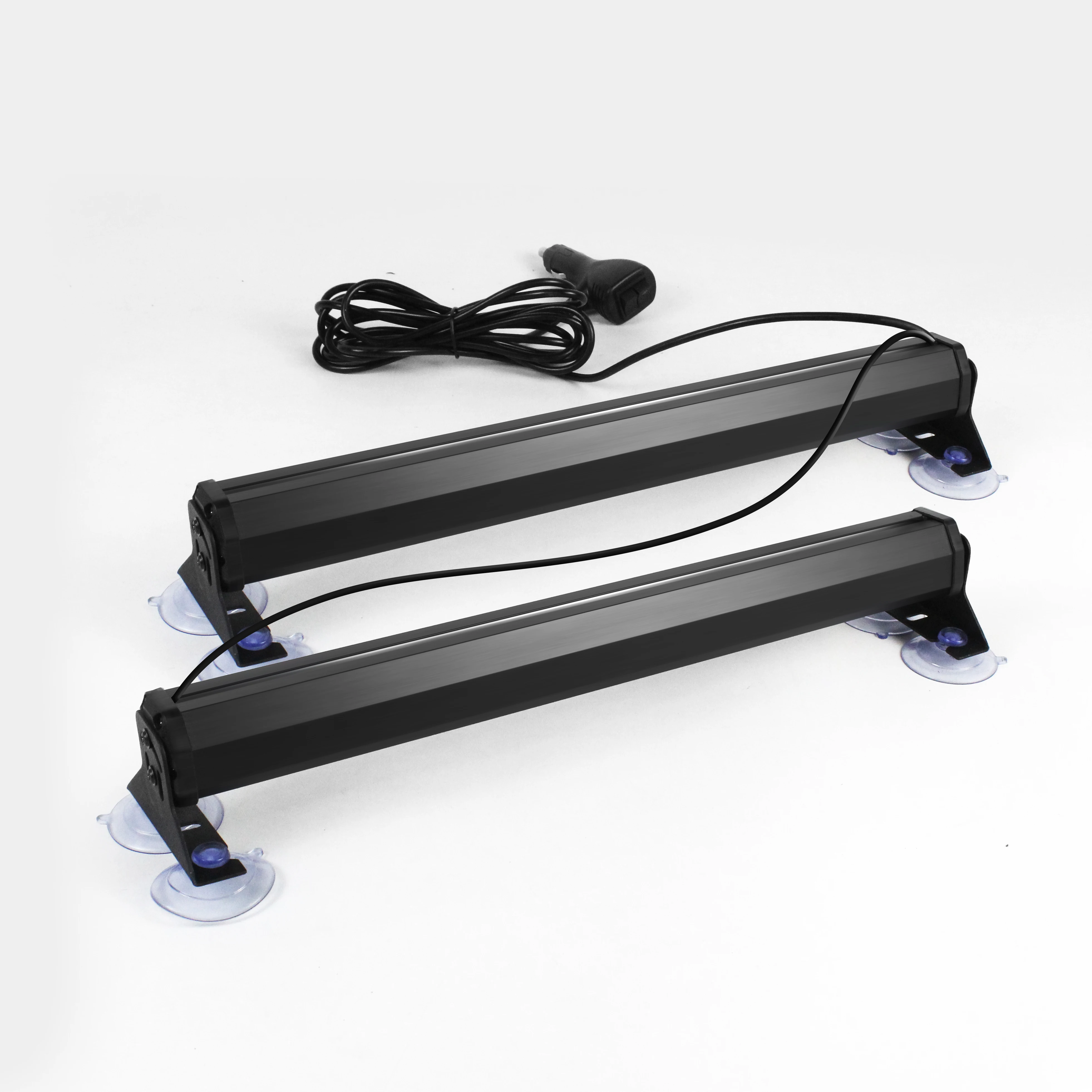 17 Inch LED Strobe Light Bar Triple Colors Multi-Function Suction Cup Warning Light for Pickup Truck 12V Car Light Accessories