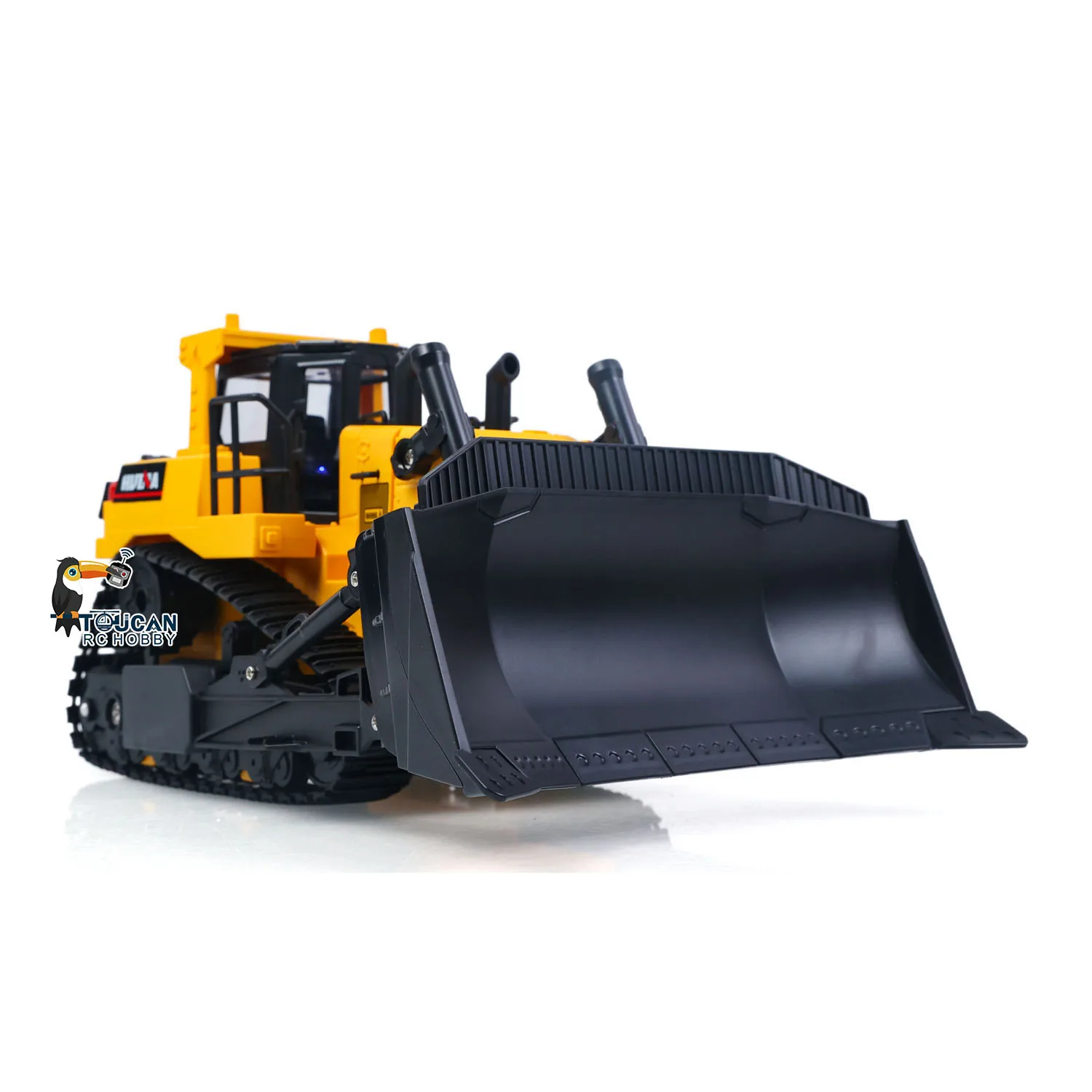 RC Bulldozer HUINA 1554 1/16 Elektrischer Ferngesteuerter Bulldozer RTR Metall-Ripper Lichteffekt Batteriebetriebenes Fertigmodell Geschenke – Detail 10
