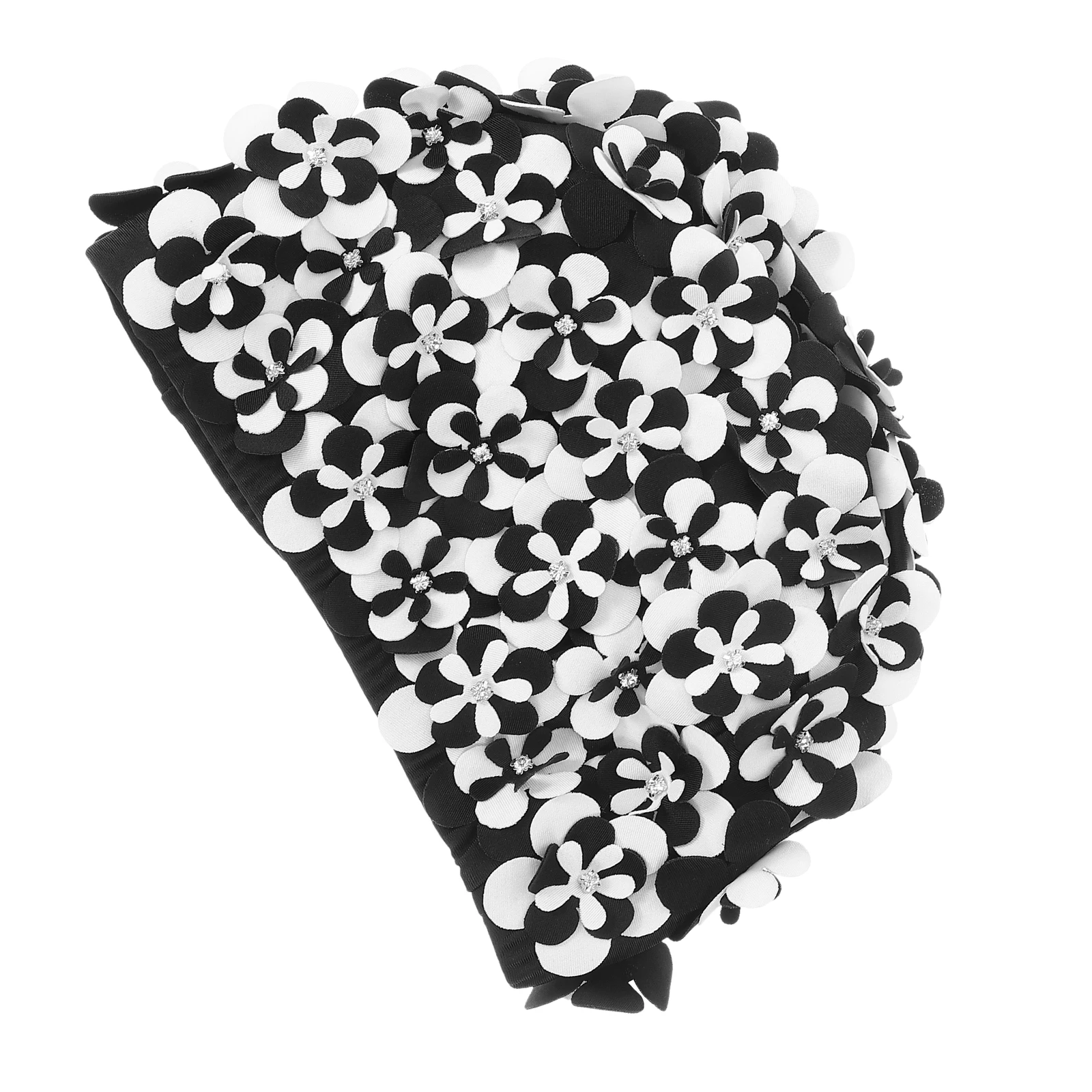 قبعة سباحة مقاومة للماء على شكل زهور للنساء، قبعة سباحة لحماية الشعر الطويل، قبعات سباحة مريحة مقاومة للاهتراء للاستخدام في الهواء الطلق #6