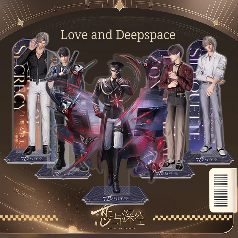 Love and Deepspace 16CM Figur Standee Sylus Rafayel Zayne Xavier Caleb Anime Cosplay Acryl Stand Desktop Dekoration FansGeschenk