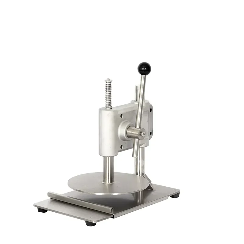 Stainless Steel Manual Pizza Dough Press Machine Commercial Hand Crank Pastry Roller for Bakery Kitchen Tool Flatbread Maker