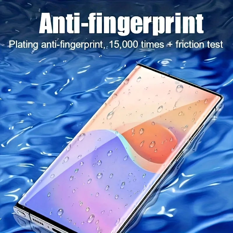 2 قطعة HD تركيب بنقرة واحدة تغطية كاملة واقي شاشة من الزجاج المقوى لـ A71، متوافق، مضاد للخدش، مضاد للبصمة #4