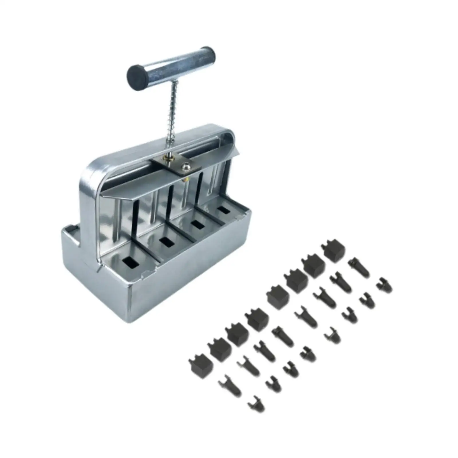 مانع التربة، صانع مكعبات التربة اليدوية المصنوعة من سبائك الألومنيوم مع مقبض لمصنع القطع #3