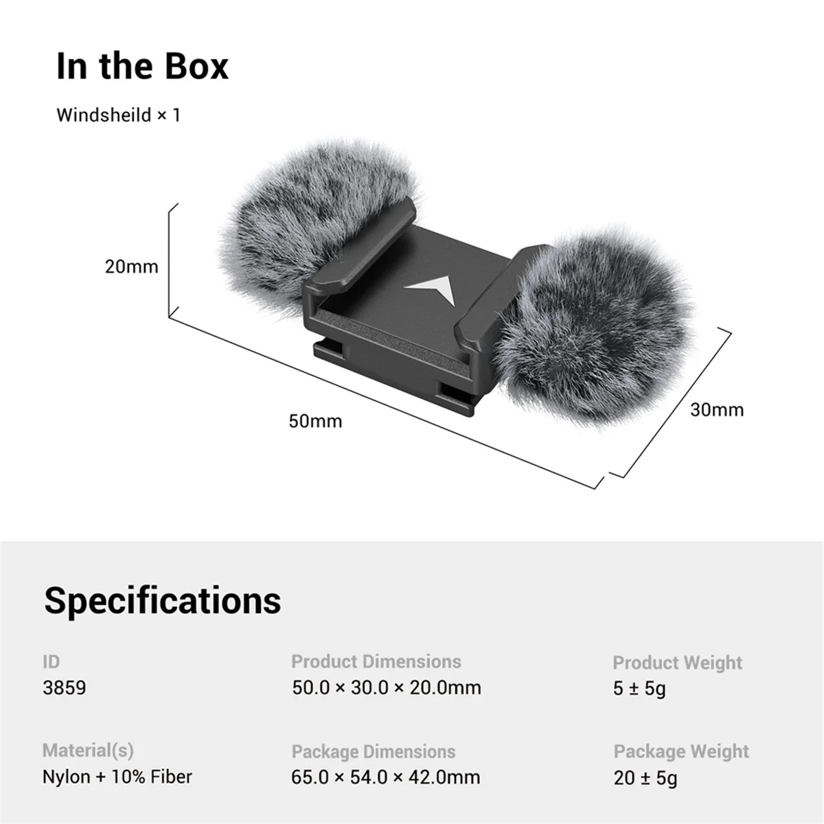 

New 3C-Noise-Reduction Windsheild Made of Nylon and Fiber, with Cold Shoe Adapter and Rubber Cushions for Z 30-3859