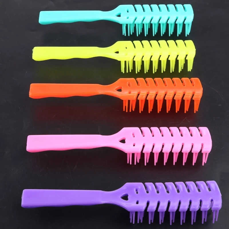 Brosse à cheveux à 7 rangées avec poils à pointe sphérique, couleur aléatoire, livraison directe