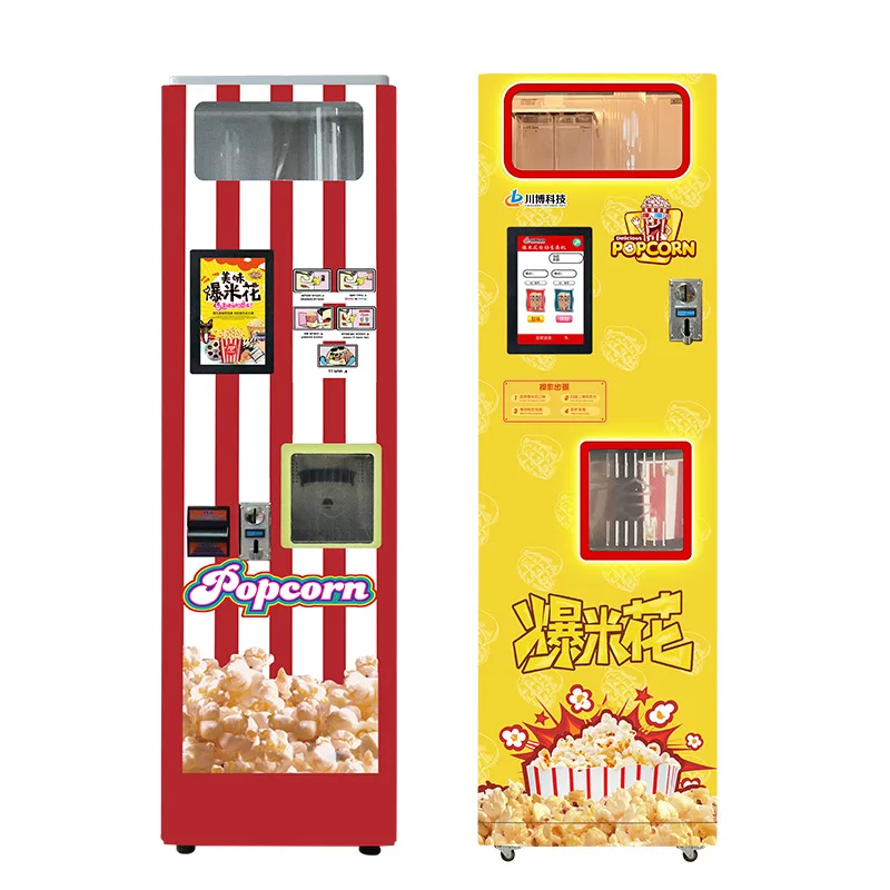 

Automatic popcorn machine for commercial stall unmanned self-service popcorn vending machine
