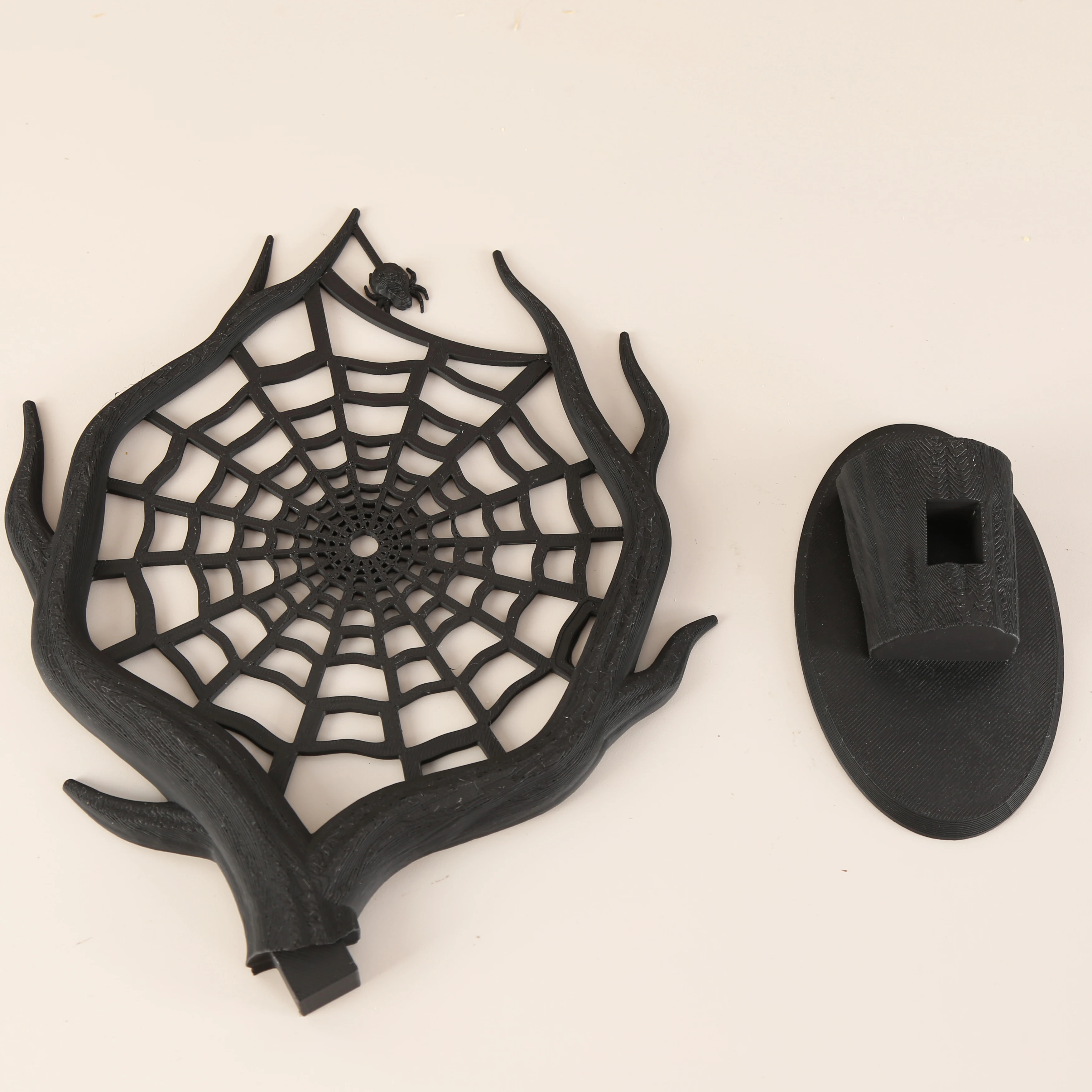 Cross-Border Dark Deadwood Spider Web Jewelry Display Stand for Gothic Desktop Earring Ring Storage view 4