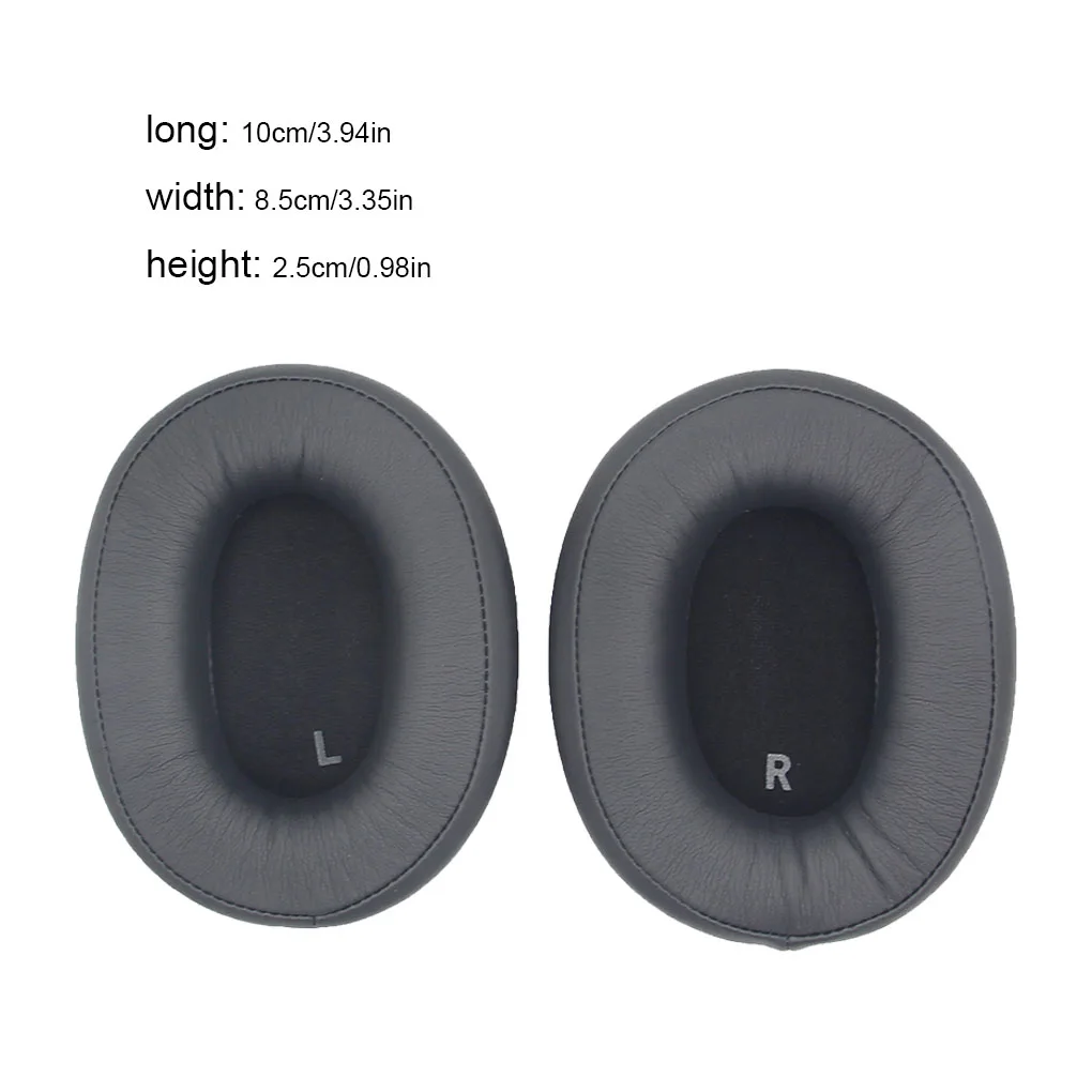 Ear Pad Cushion Solid Color Replacement for ATH-SR9 Headphone Dark gray