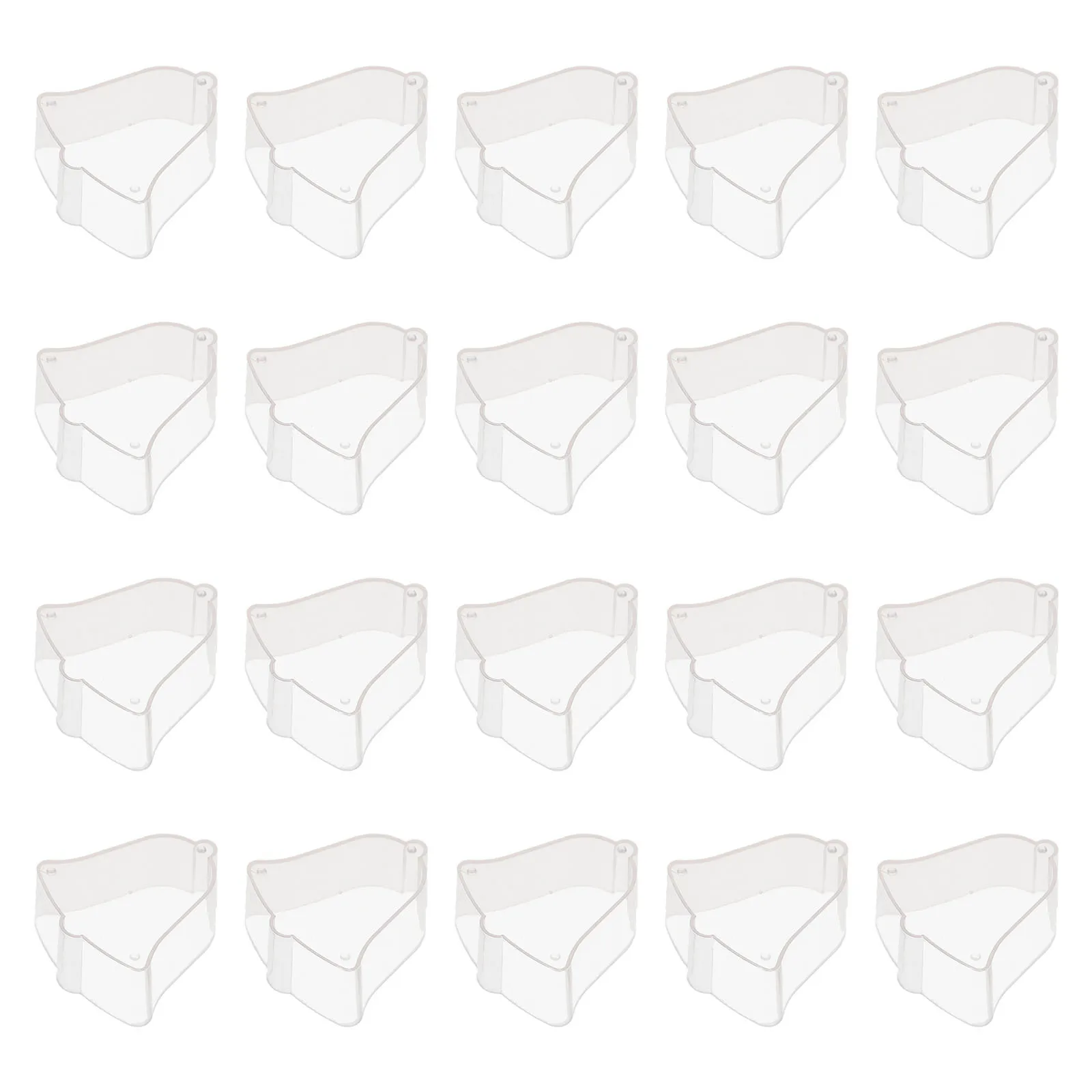 20 قطعة من حاويات عيد الميلاد البلاستيكية المضيئة لصنع حامل تخزين الهدايا بنفسك