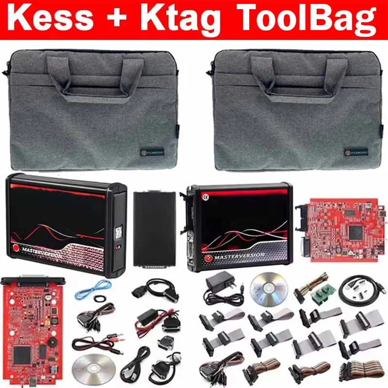 NIEUWE EU Red KESS V2 V5.017 Online 2.80 KTAG 7.020 2.25 met Murata Filter OBD 2 Auto Truck ECU Chip Tuning Onbeperkte Reparatieset