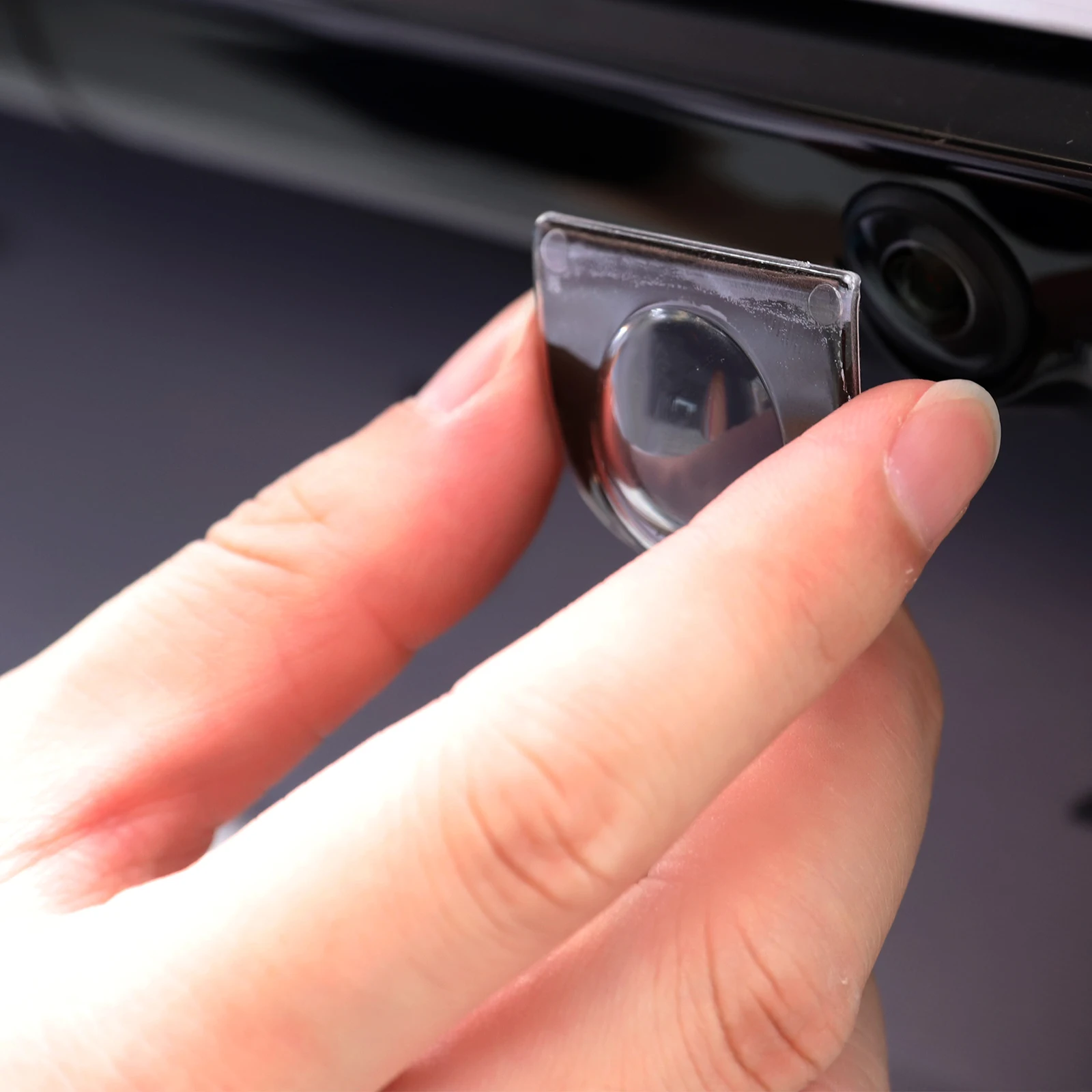 2 Stück Kameraobjektiv-Schutzabdeckung für Tesla Model Y Juniper/Model YL Kratzschutz Objektivschutzabdeckung PC Staubschutz – Detail 9