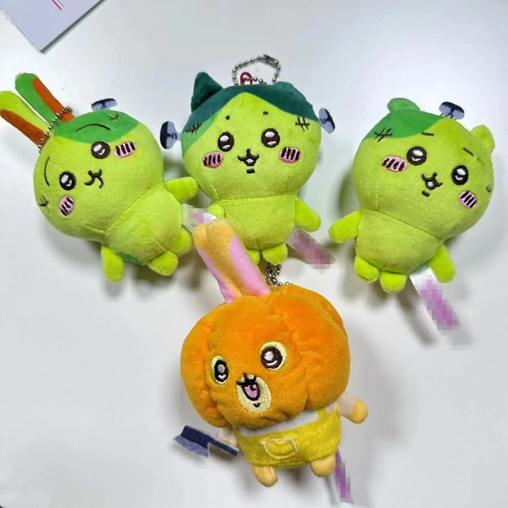 9cm 귀여운 할로윈 지야카와 치이카와 자기 비꼬는 곰 우사치 귀여운 봉제인형 펜던트 키체인 시나모롤 봉제인형 카와이