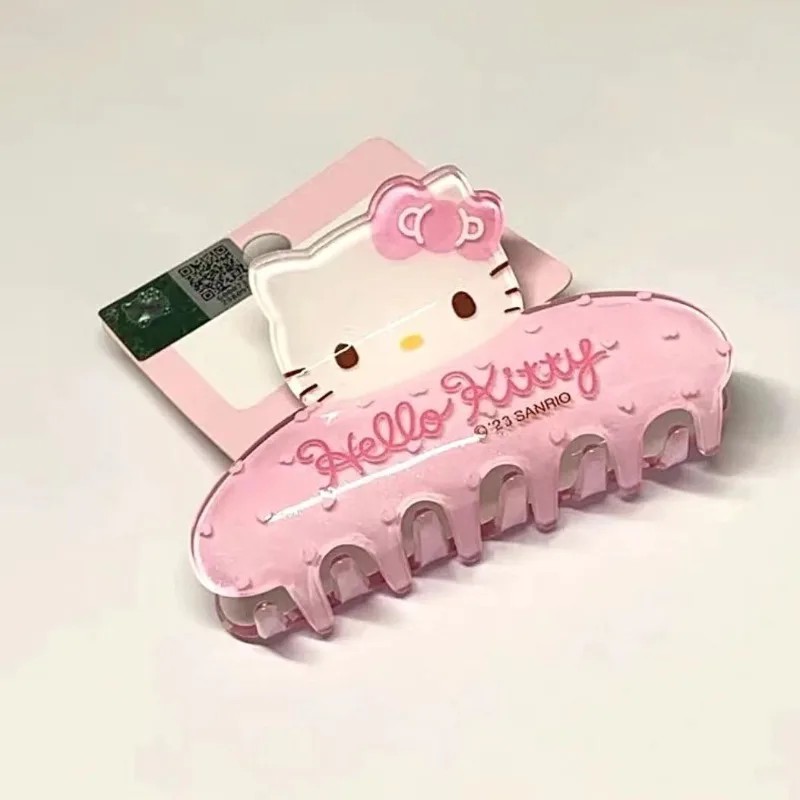 Pinza para el pelo de Hello Kitty, diseño encantador y de gran valor estético, estilo Ins, esencial para amantes de Kitty, pinza de dibujos animados para niñas.
