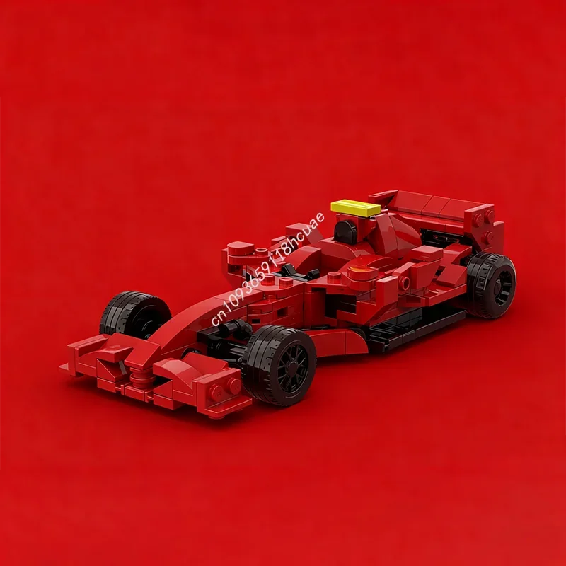 

263 детали MOC Scuderia Ferrarlers F2007 City Champions, модель суперкара, конструктор, развивающие игрушки, подарки на Рождество