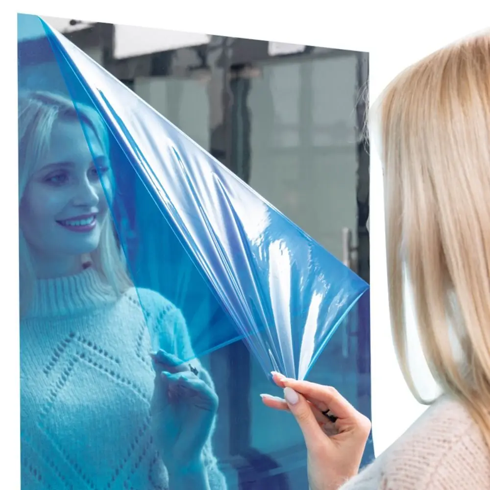 Unbreakable Flexible Mirror Sheets Cuttable Non Glass Mirror Stickers Large Size Square Square Wall Mounted Mirror Bathroom