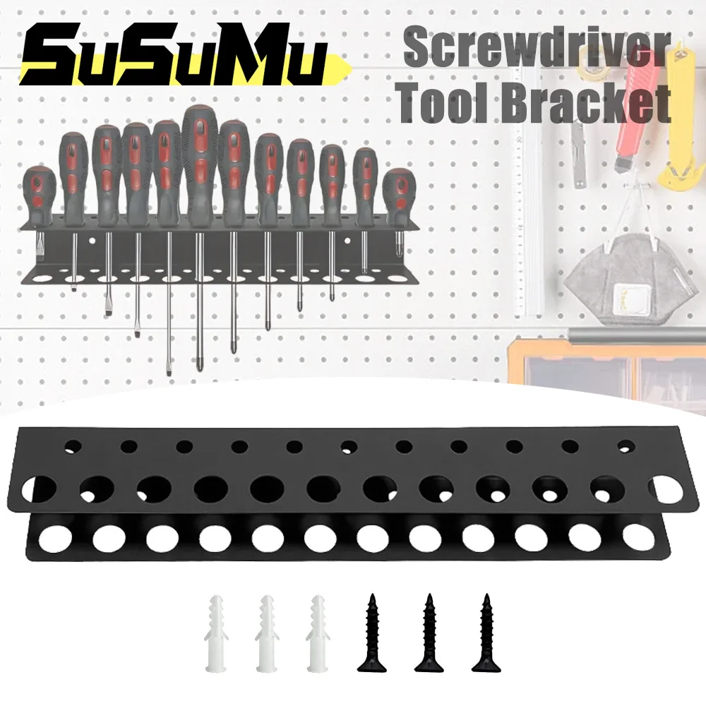 23-hole Wall-mounted Hardware Tool Storage Rack Workshop Hand Tool Organizers Screwdriver Rack Tool Rack Pliers Holder Tool