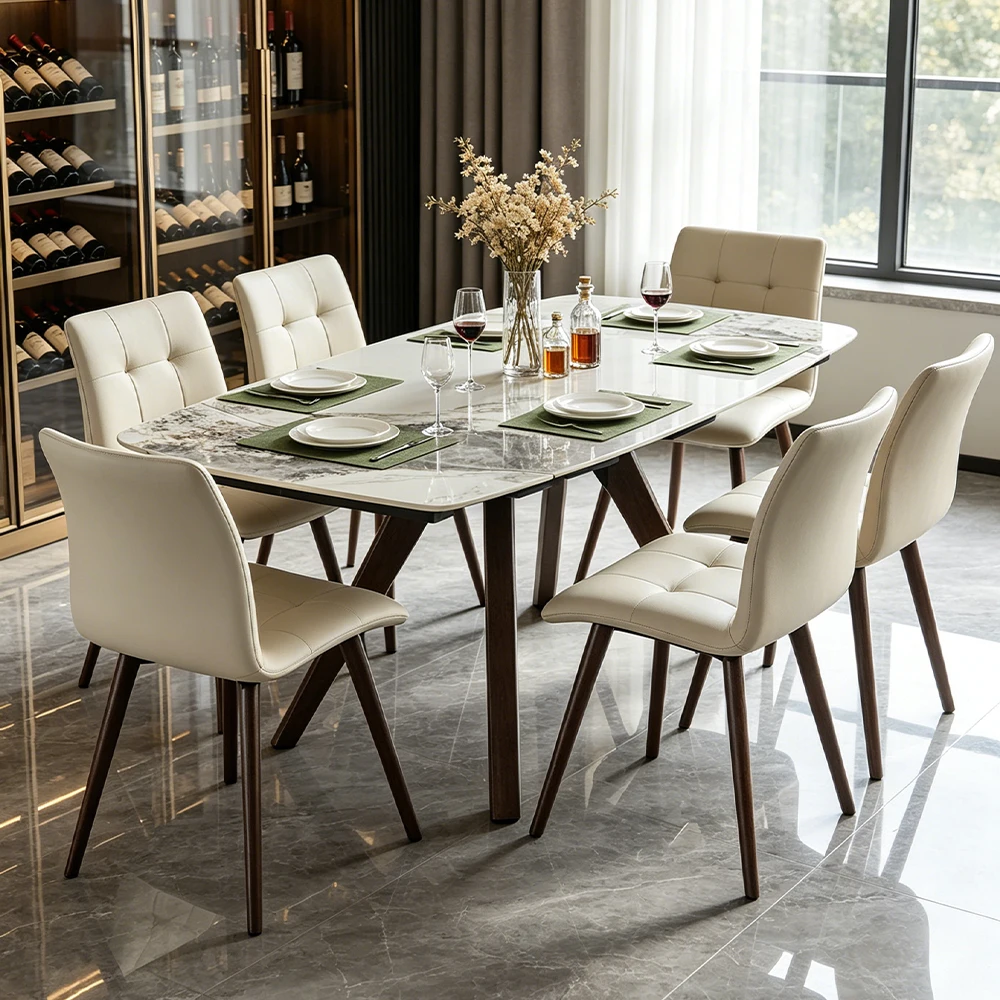 Retractable Imitation   Sintered stone Table Expandable 55.12