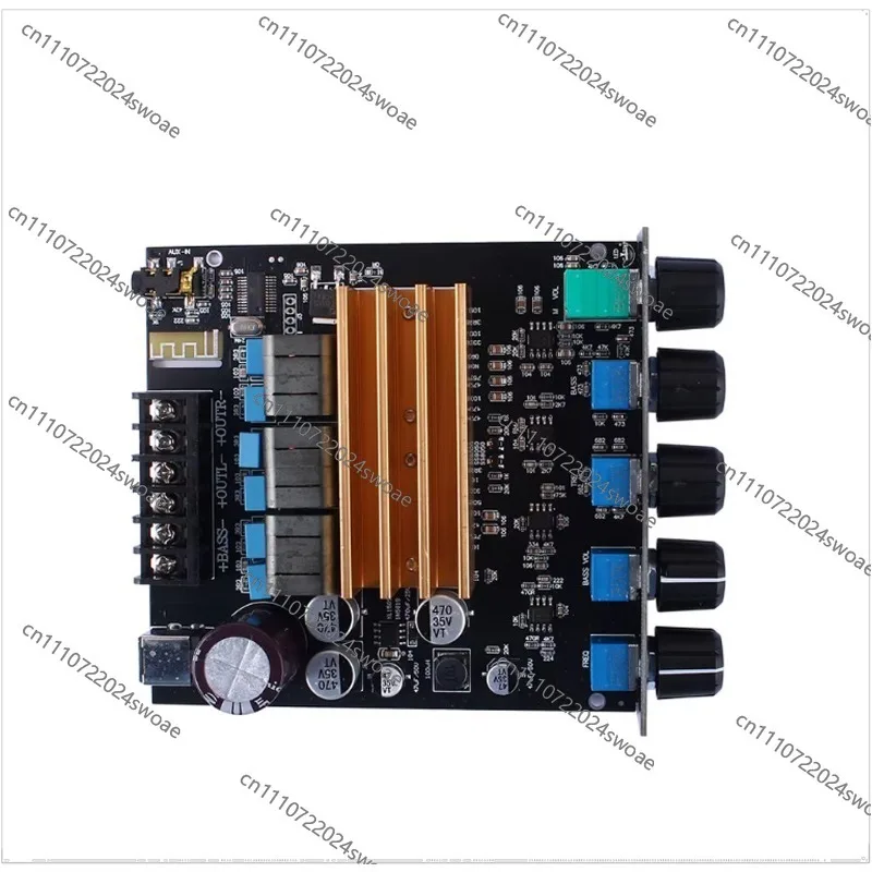 For TPA3221 High Power 2.1 Channel 2*100W+200W Digital Bluetooth Amplifier Board HIFI Audiophile High and Bass
