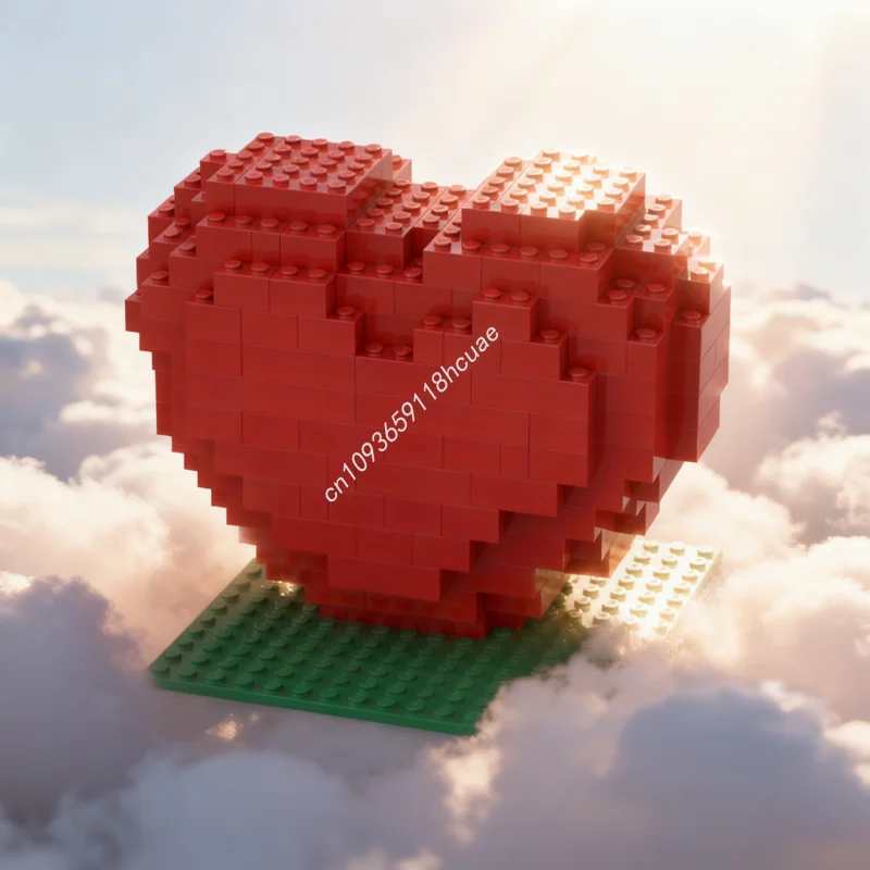 

268pcs MOC Sculptures Heart Sculpture Model Building Blocks Architecture Creative DIY Idea Christmas Gifts Toy Education