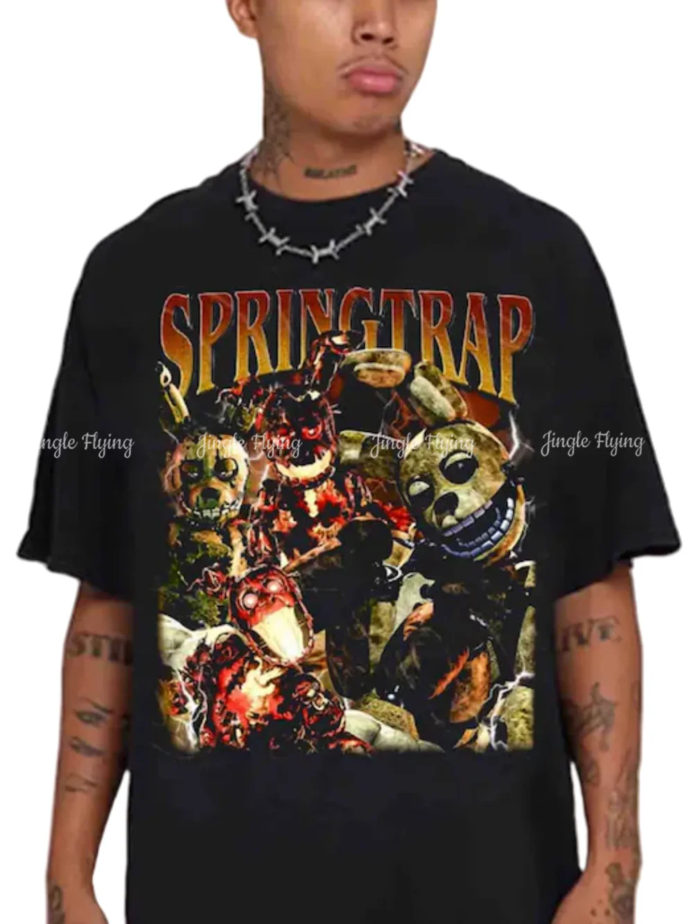 Vintage 90s Graphic Style Springtrap Shirts Sweatshirt T-Shirt For Man And Women