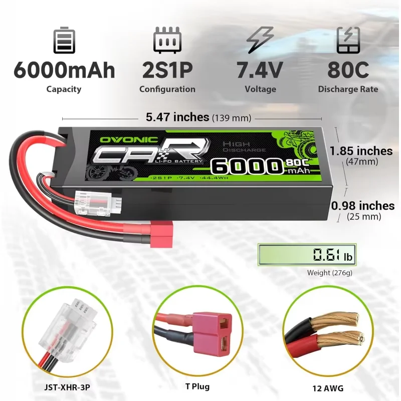 Baterai LiPo Hardcase OVONIC 2 - Drone Helicopter Rc ulasan dan harga