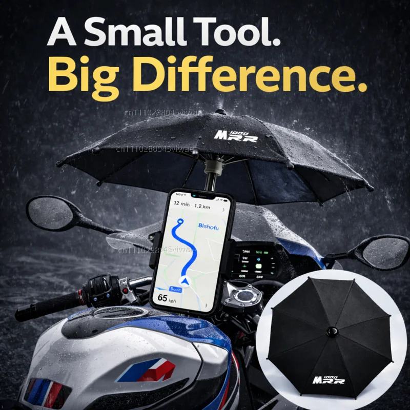 

Держатель для телефона и зонта для мотоцикла BMW M1000RR, водонепроницаемый, солнцезащитный, антибликовый, дождезащитный, крепление на руль для GPS-навигатора