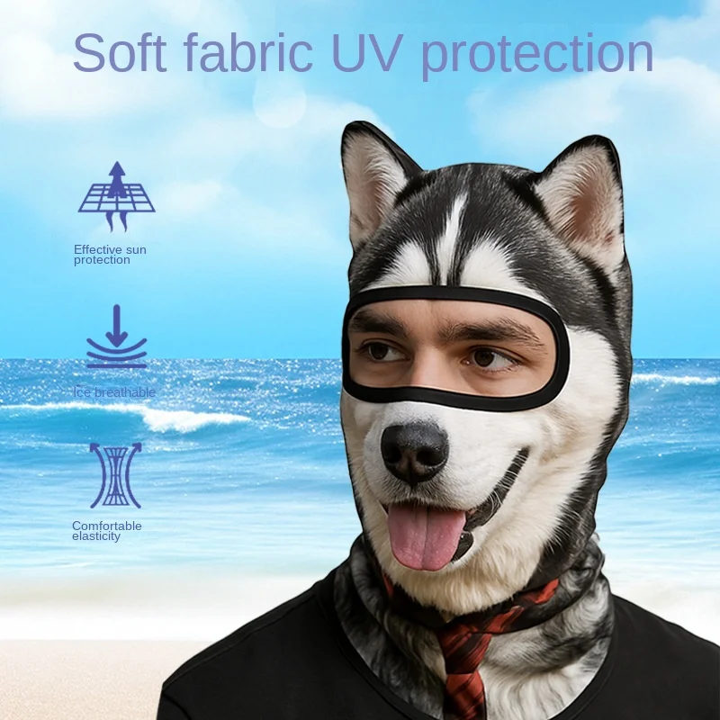 Animal Face Mask Head Cover Sun Protection Quick-Dry Motorcycle Head Cover Dustproof Sunshade Breathable Series UV Protection Ic