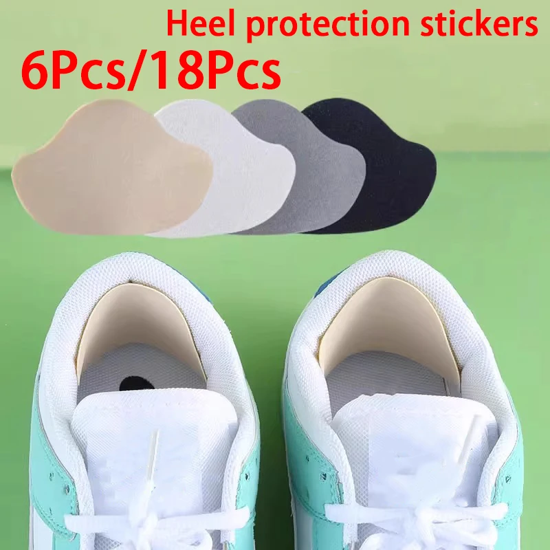 6Pcs/18Pcs Anti-Wear Heel Protectors Heel Repair Patches for Sneakers Self-Adhesive Backing Heel Repair Products
