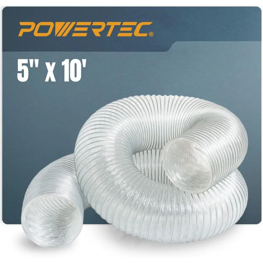 

Антистатический пылесборный шланг 5 дюймов x 10 футов, гибкий ПВХ шланг для пылесоса или системы пылеудаления для деревообработки, деревообрабатывающего цеха, Lea