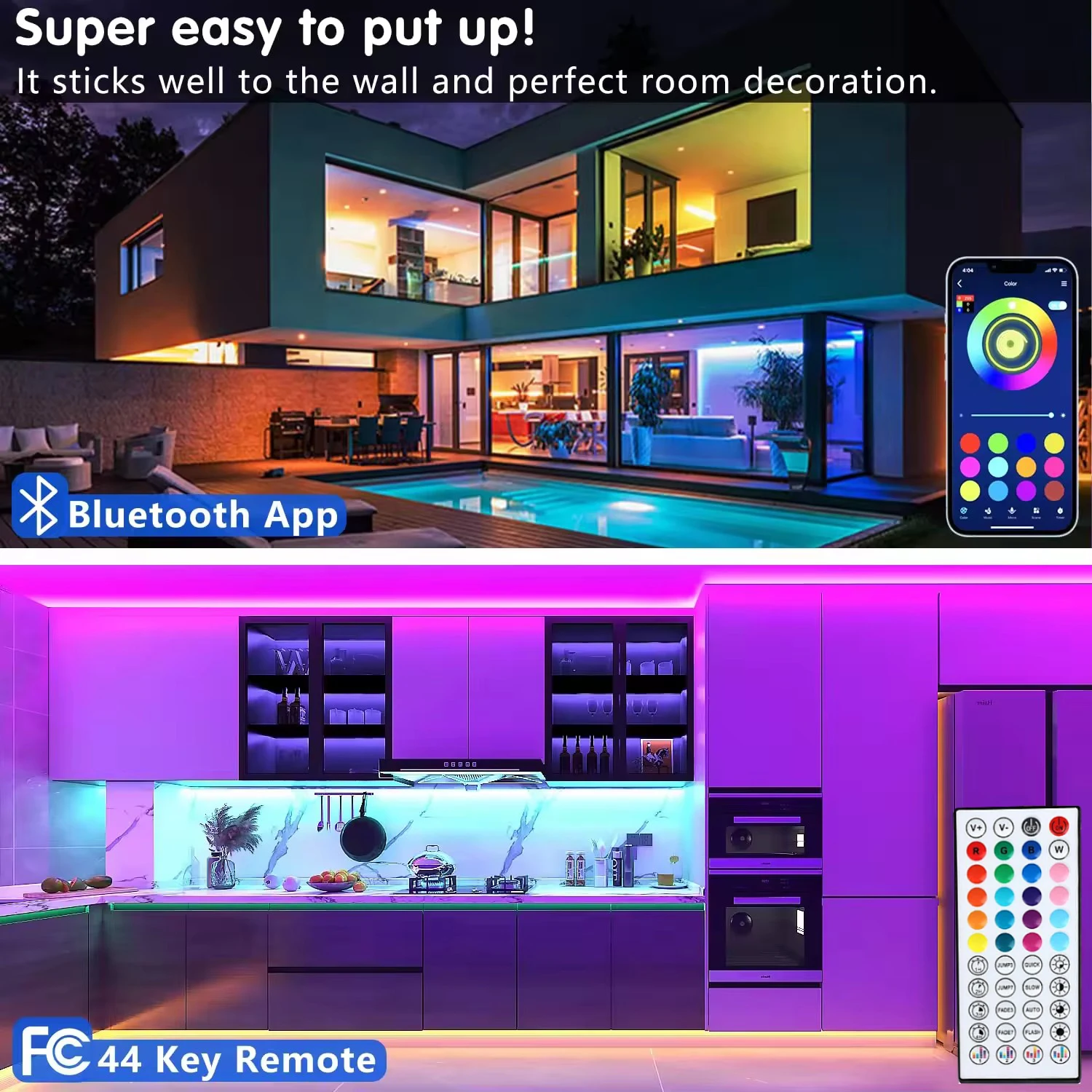 RGB LED Strip Lights APP Control with Remote 10m 20m 30m Flexible Ribbon Tape Diode for Room Bedroom Party Decor TV Backlights