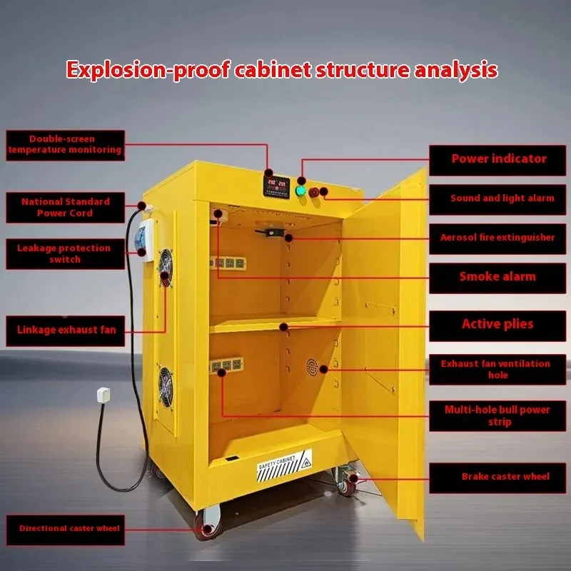 power-off leakage protection Fire-proof explosion-proof box Automatic fire extinguishing Smoke alarm Commercial furniture