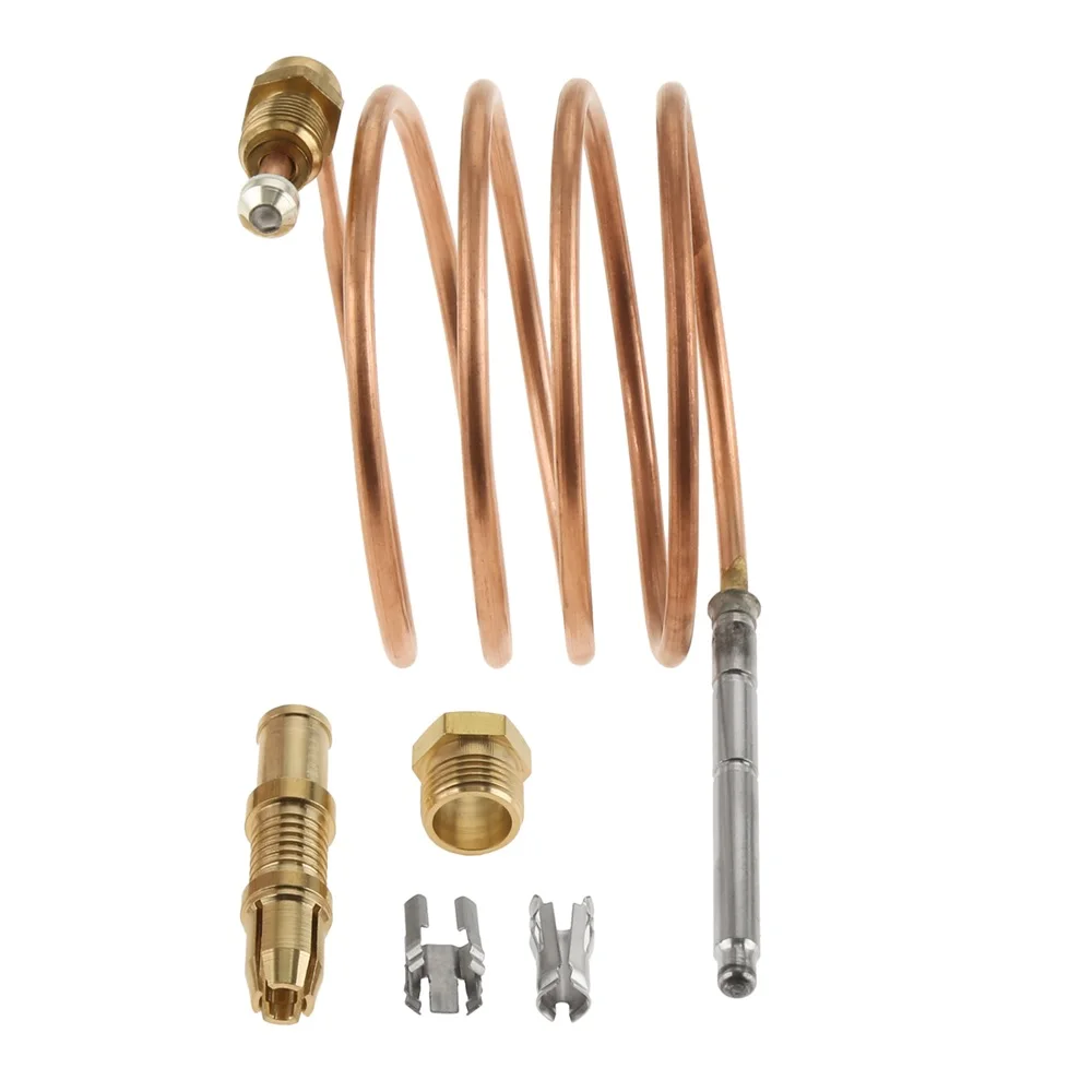 36 Inch Gas Stove Thermocouple Heater Part Burner Universal Fireplace Replace Adaptors Digital Temperature Controller With 4 Nut