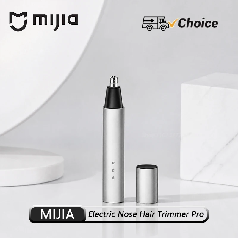 MIJIA Elektrischer Nasenhaartrimmer Pro Tragbarer Nasen- und Ohrenhaartrimmer für Männer Wiederaufladbarer Schmerzfreier Haarschneider
