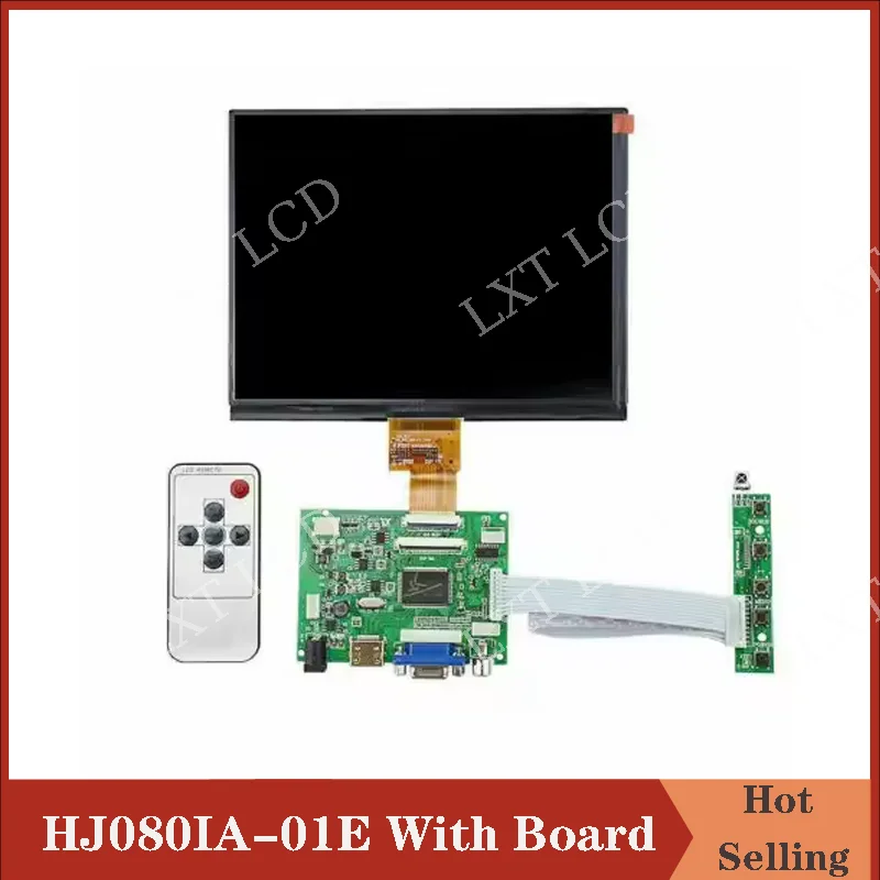 Original 8 inch HJ080IA-01E HE080IA-01D 1024*768 Tablet HD LCD Display Screen Panel HE080IA-01D With VGA HDMI Driver Board Kit