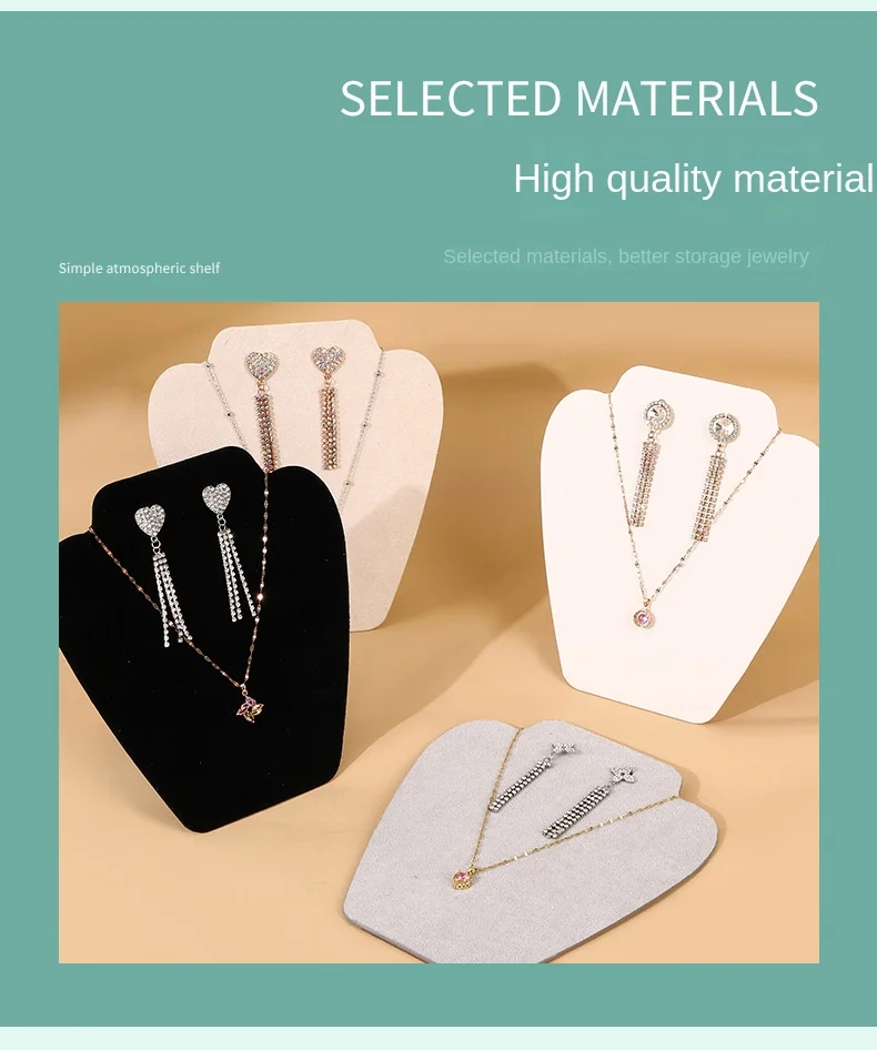 Earrings Necklace Set Display Board Necklace Portrait Model Jewelry Rack Earrings Ear Jewelry Hanger Jewelry Rack