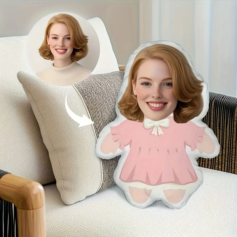 Customized cute pillows for photos, home decor embellishments, pillows and cushions, personalized design, DIY creative gifts for