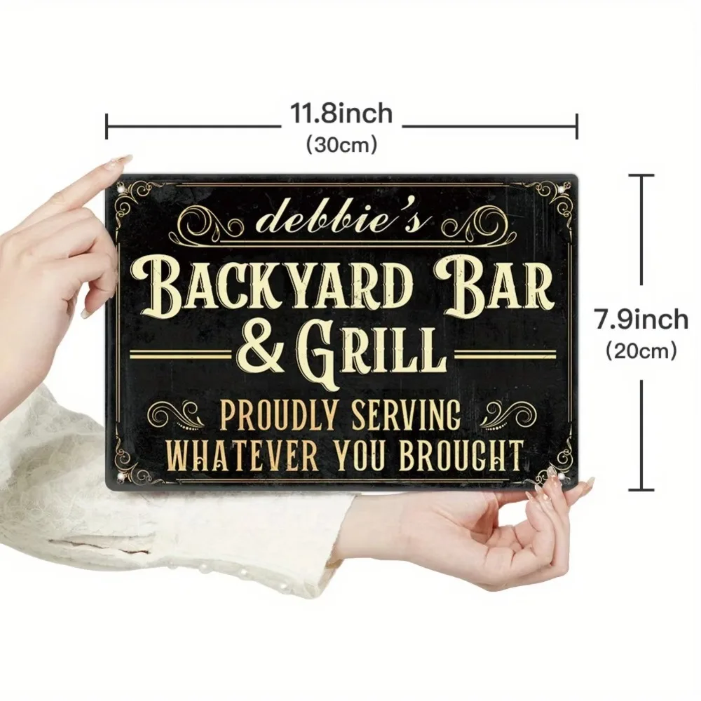 CIFbuy Customized Vintage Aluminum Sign, Personalized Metal Plaque 