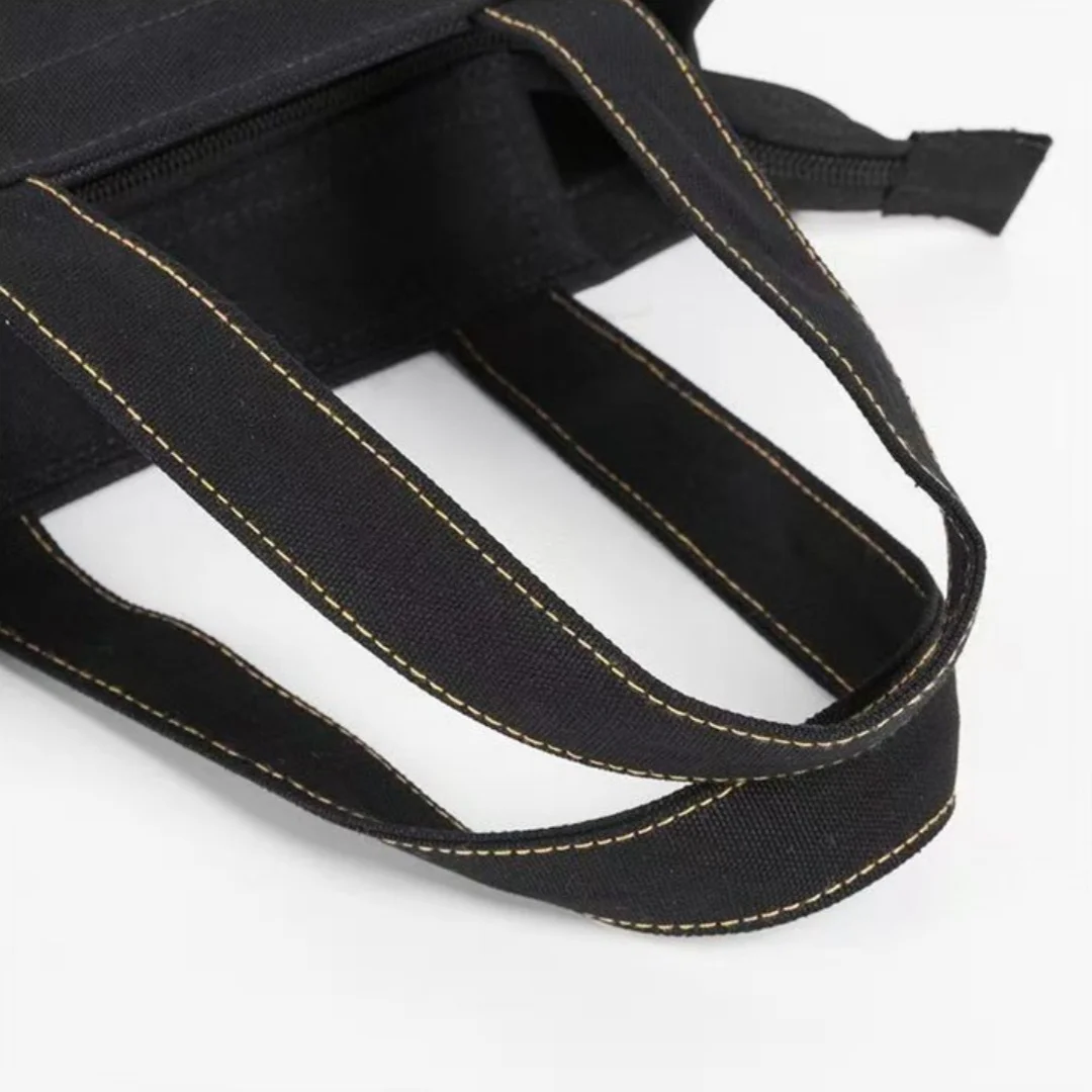 حقيبة يد قماشية من Harrods حقيبة كتف بأحرف مطرزة حقيبة تسوق بينتو للفتيات الكرتونية